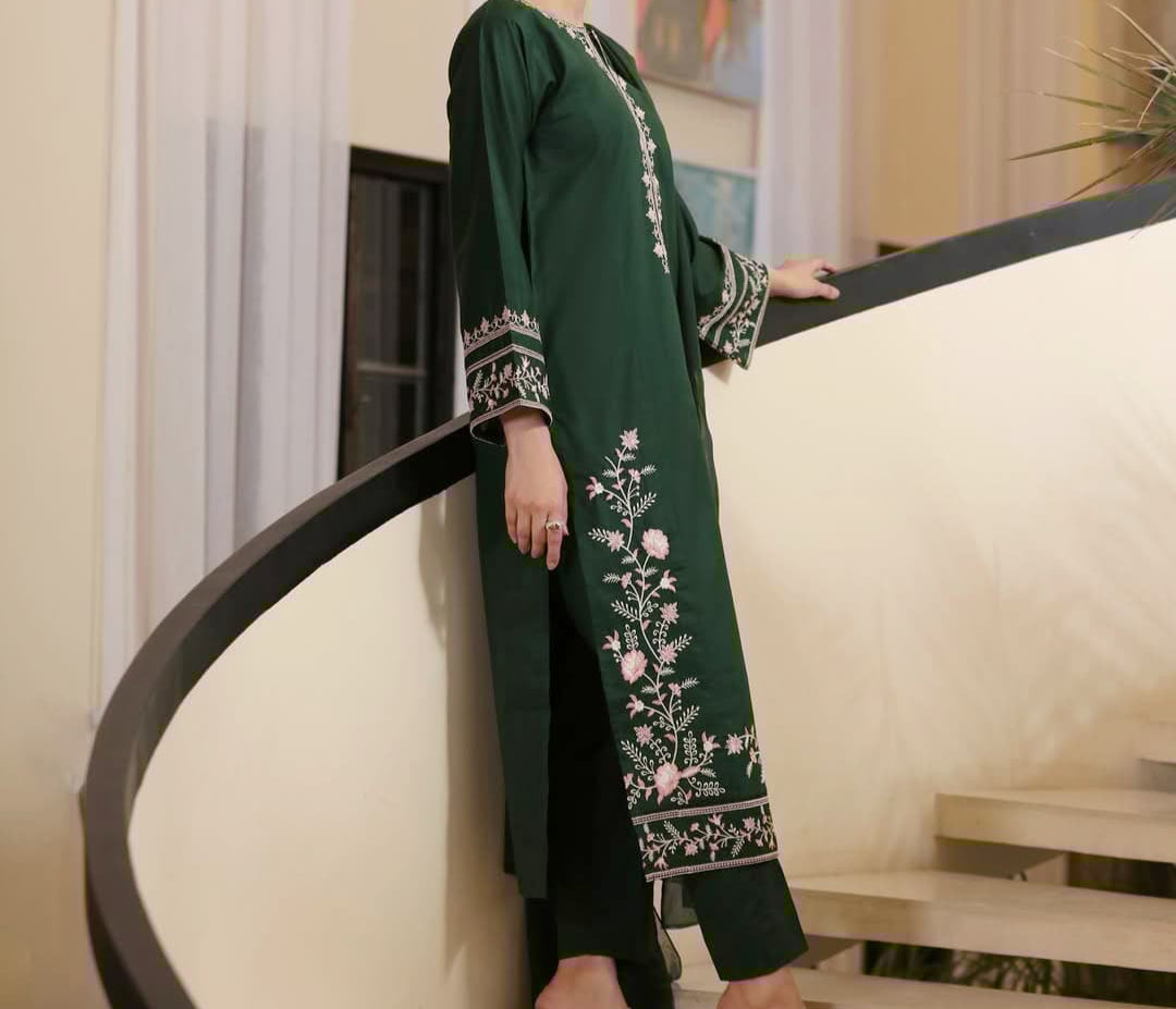 AADAB-E-PAK EMBROIDERED 2PC STICHED