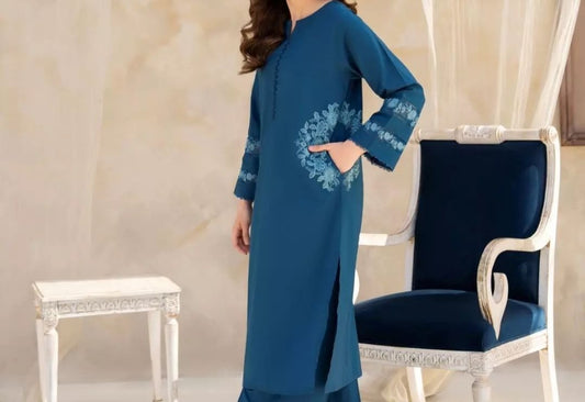 CHICK Ella POCKET  Premium Embroidery Stitched 2pc