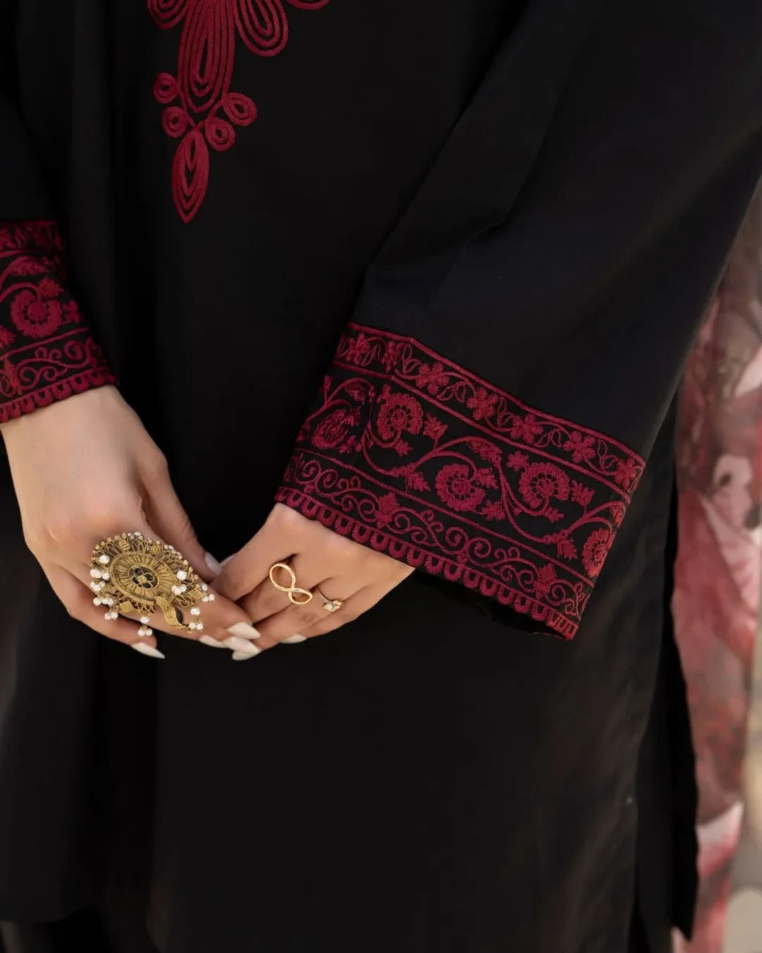 Zaroon -EMBROIDERY  3PC