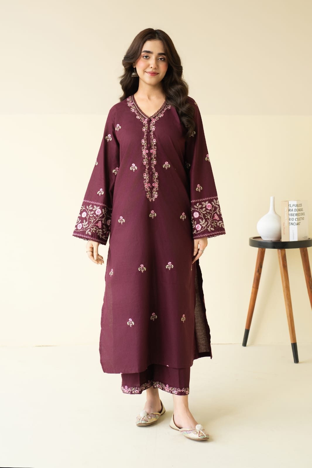 MULBERRY EMBROIDERY 2PC