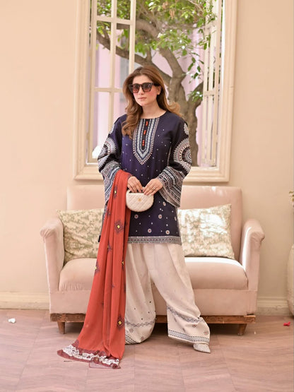 Rangreza – Heavy Embroidered 3-Piece Suit (Stitched)