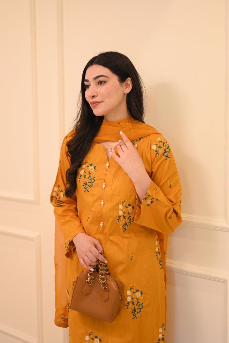 AYESHA B EMBERIDERY 2PC