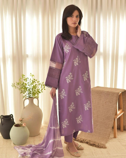 HOORIA EMBROIDERY  3PC