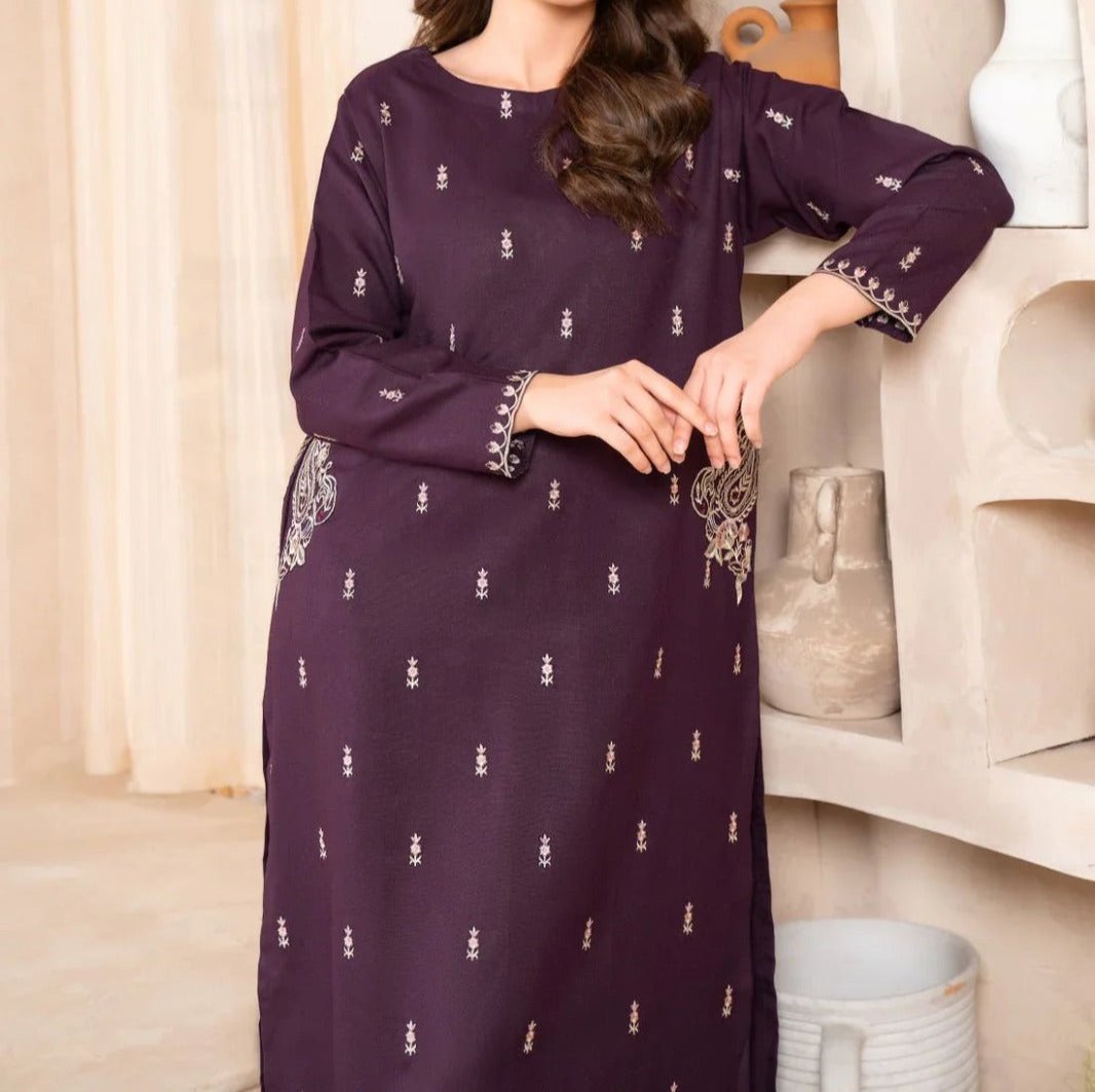 Long Length Pocket Style Embroidery 2pc