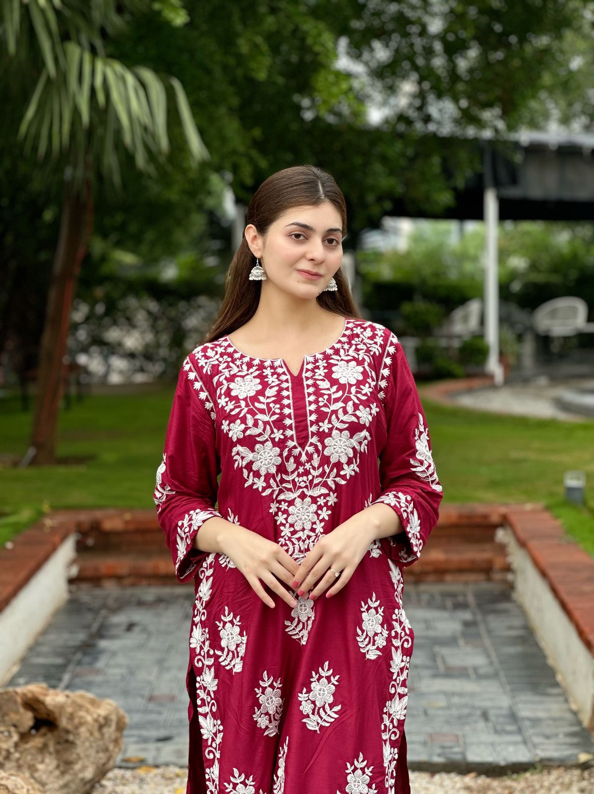 Indian Chikankari Long Lenght 2pc