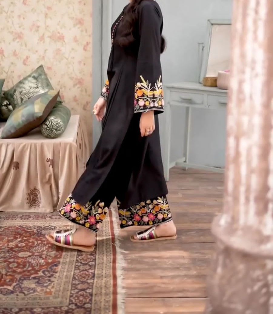 Multi Black Embroidery 2pc NAFEES LIBAS