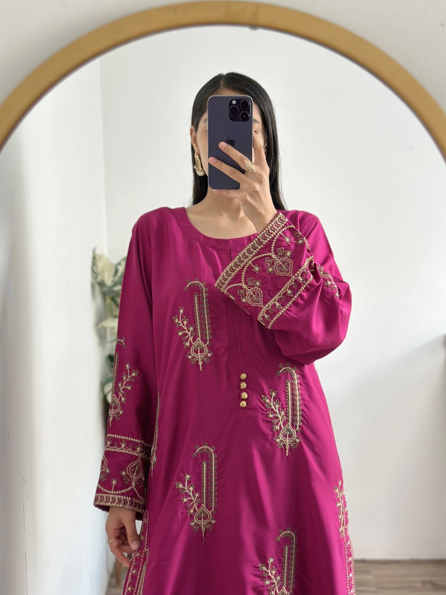 AMBAR Jasmine  2pc Embroidery Stiched Suit