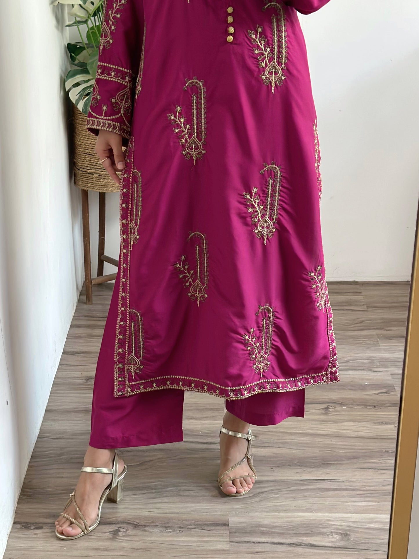 AMBAR Jasmine  2pc Embroidery Stiched Suit