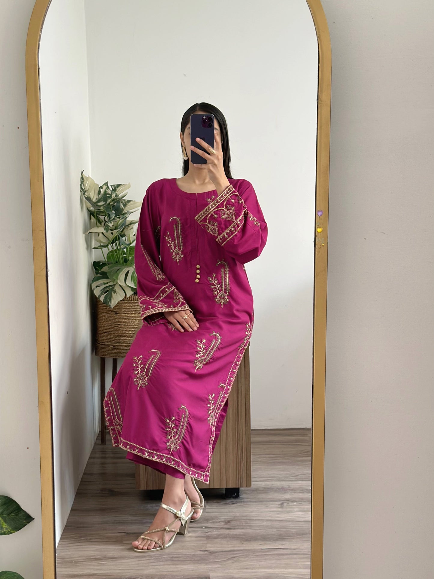 AMBAR Jasmine  2pc Embroidery Stiched Suit