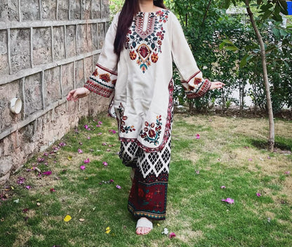 MEERAB  CO-ORS SET DIGITAL PRINT