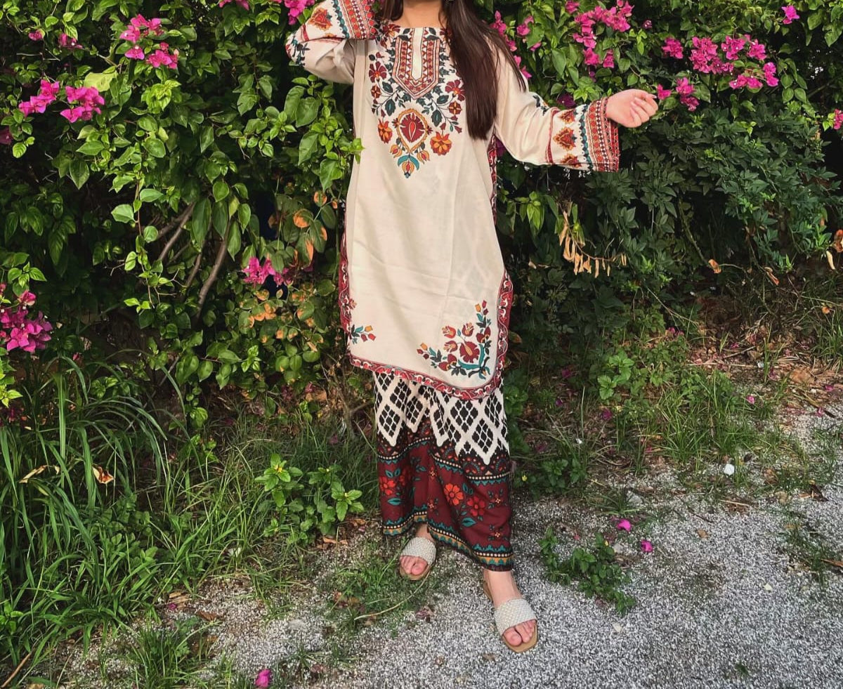 MEERAB  CO-ORS SET DIGITAL PRINT