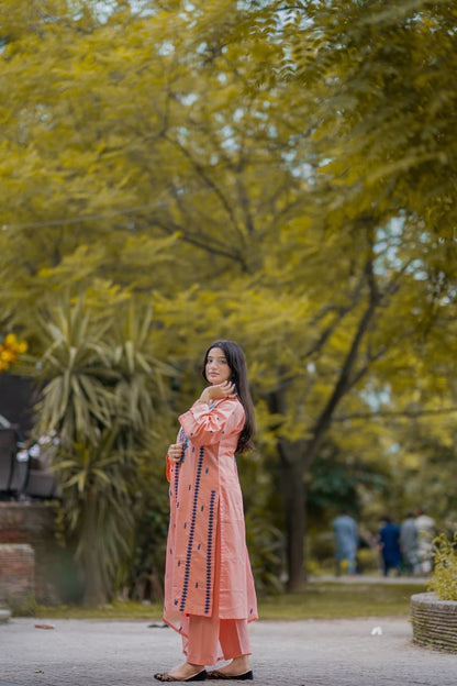 Zeenat  Lawn 3pc Embridery