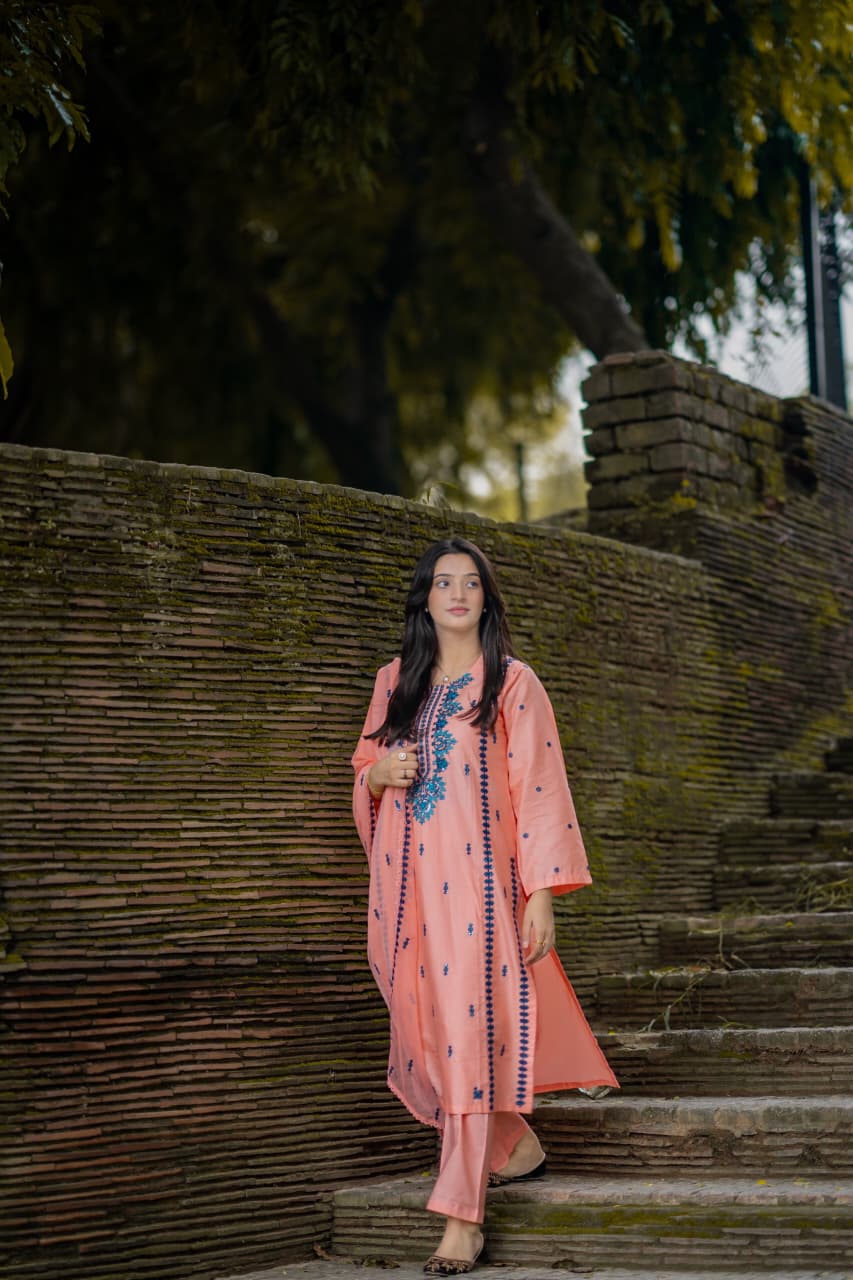 Zeenat  Lawn 3pc Embridery