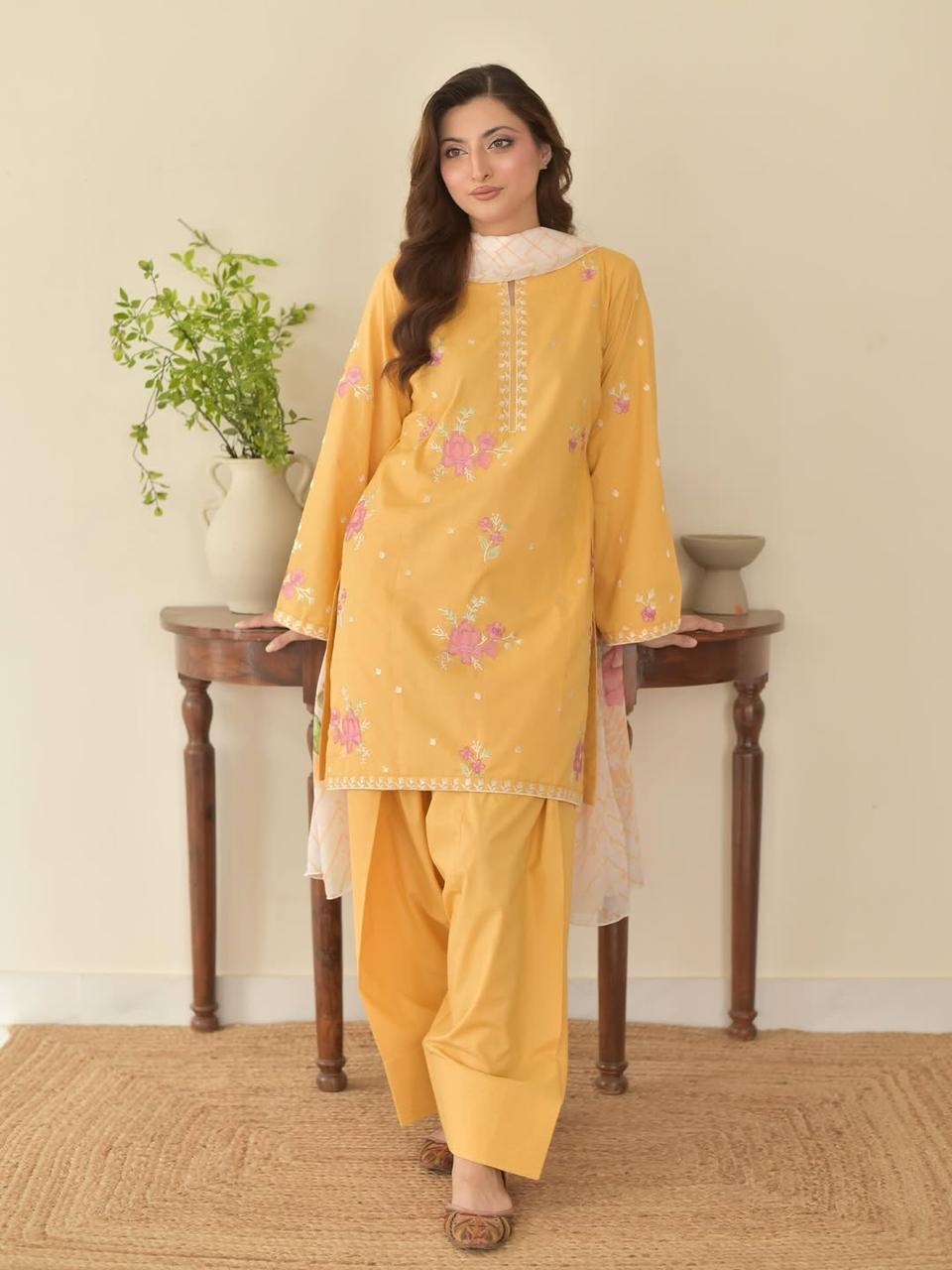 SUNAINA 3PC ( FARSHI SHALWAR )