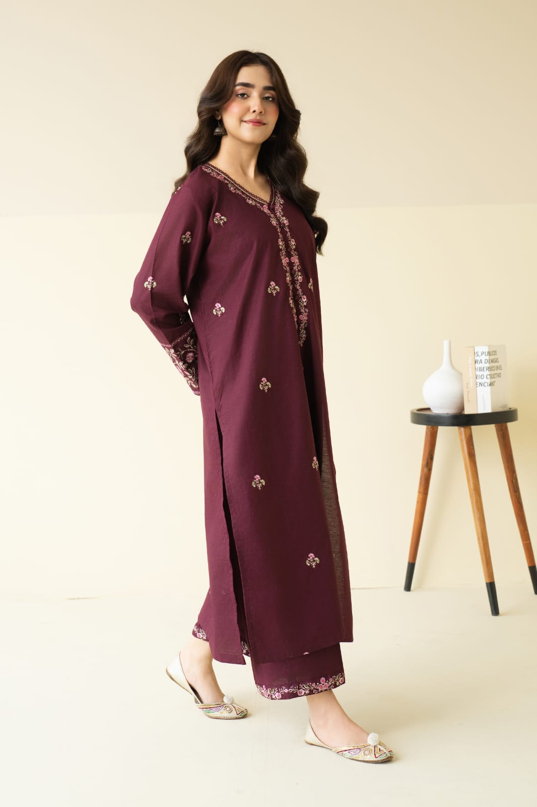 MULBERRY EMBROIDERY 2PC
